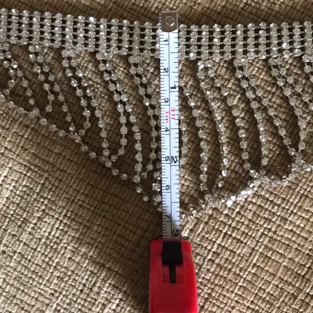 Diamond/Crystal Costume Necklace and Earrings - Picture 14 of 14